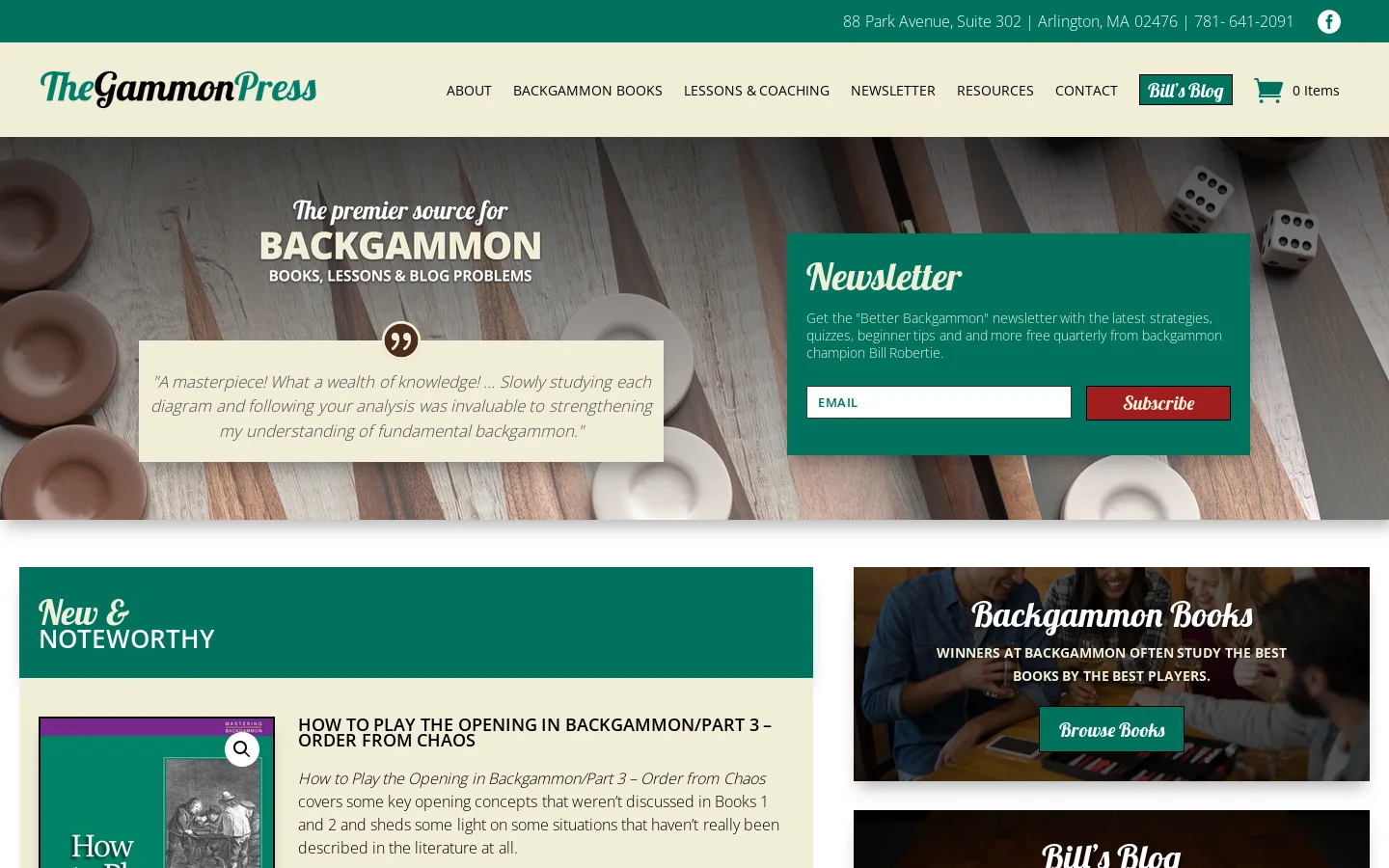The Gammon Press Homepage screenshot