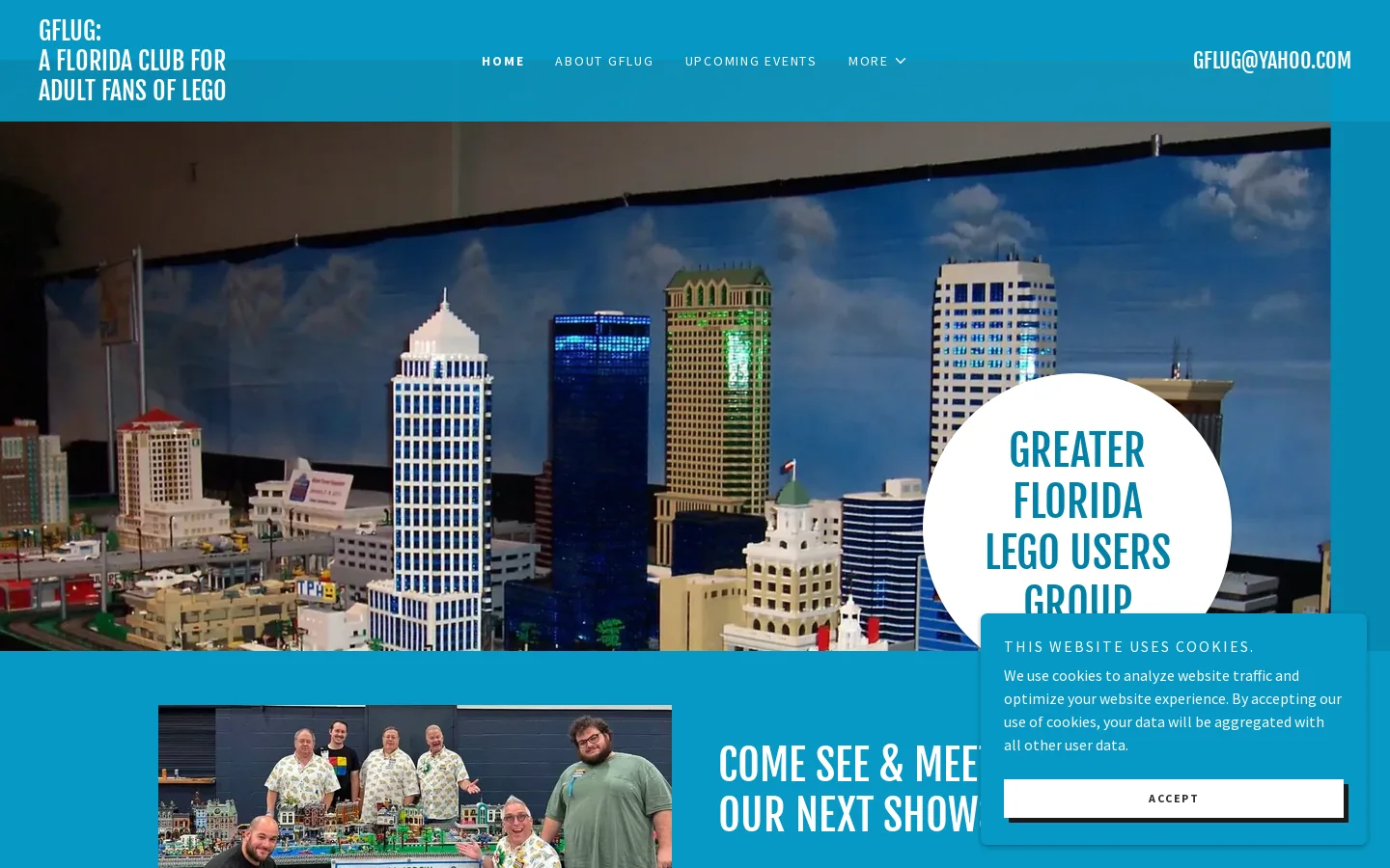Greater Florida Lego Users Group Homepage screenshot