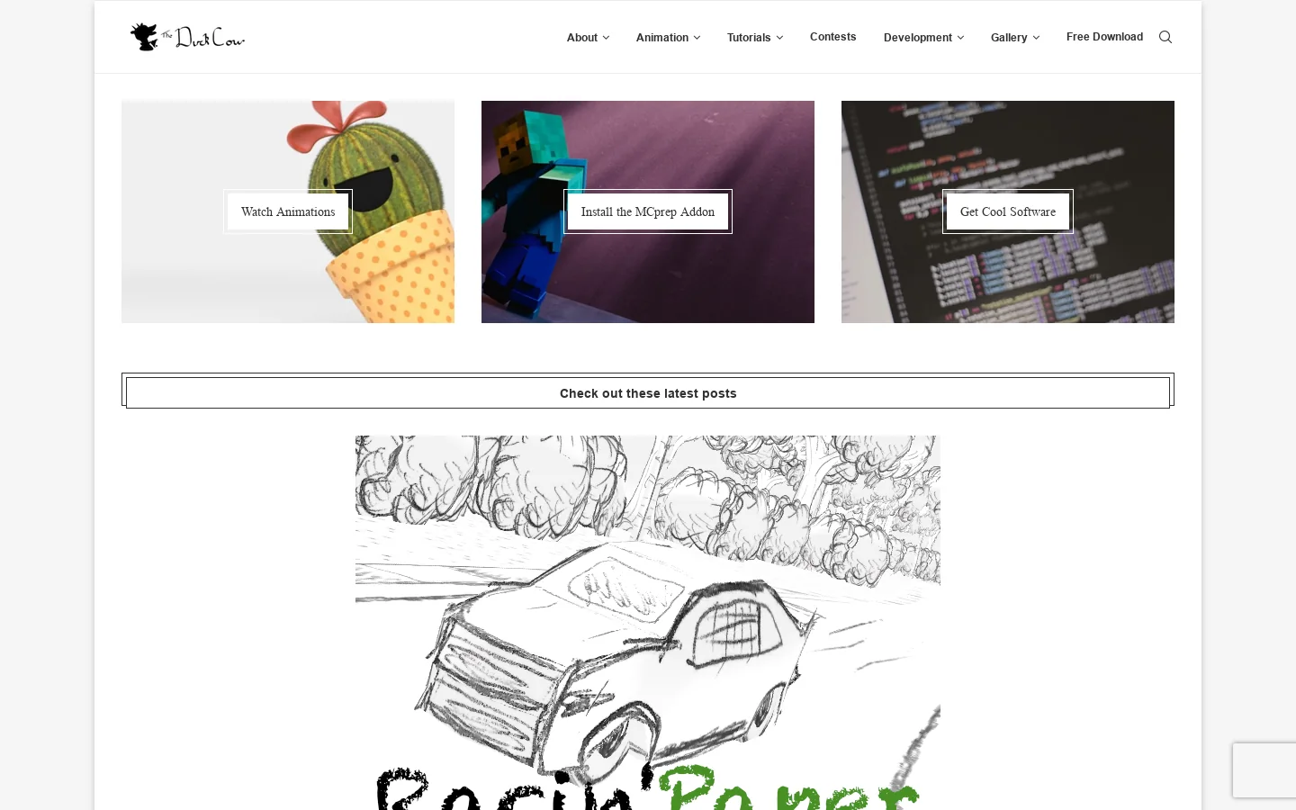 TheDuckCow that Animates & Codes! Find Blender 3D tutorials, download the MCprep Minecraft add-on, and get free content Homepage screenshot