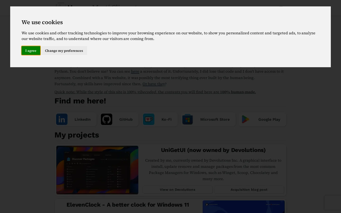 Home - Martí Climent Homepage screenshot