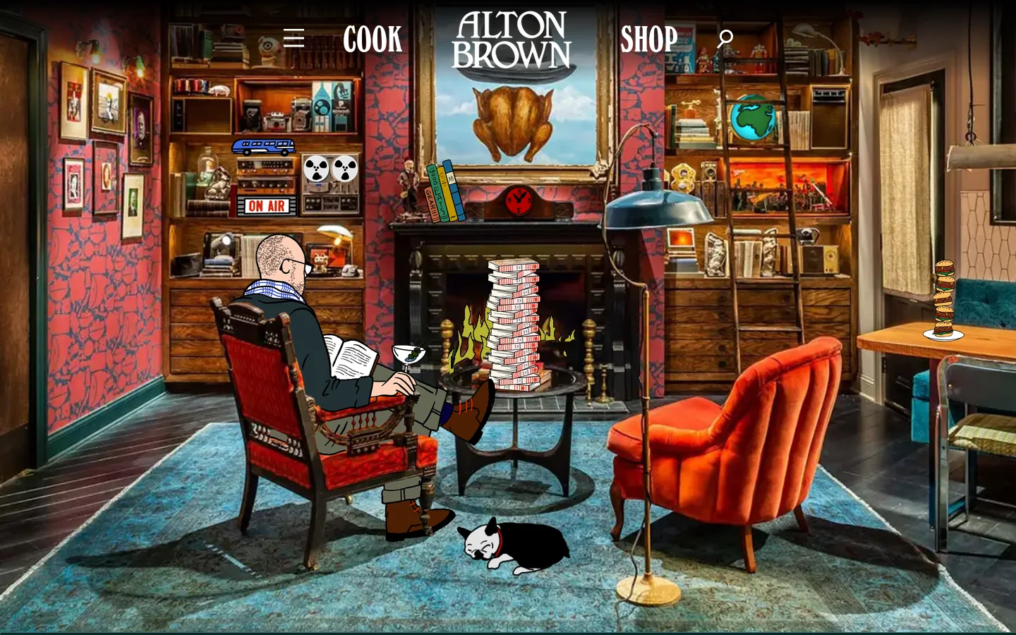 Alton Brown Homepage screenshot