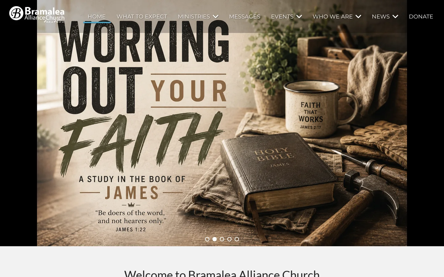 Home - Bramalea Alliance Church Homepage screenshot