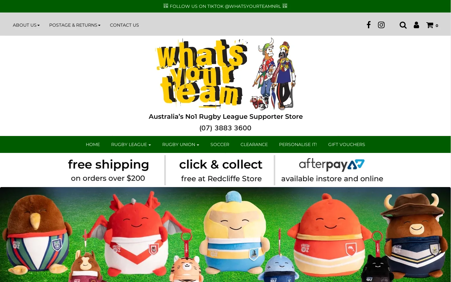 whatsyourteam.com.au Homepage screenshot