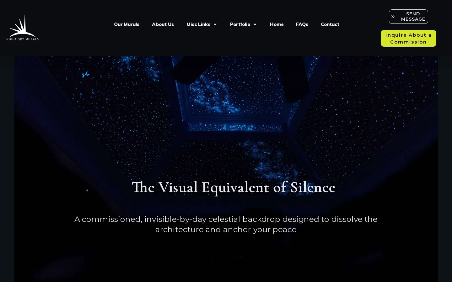 Night Sky Murals Homepage screenshot
