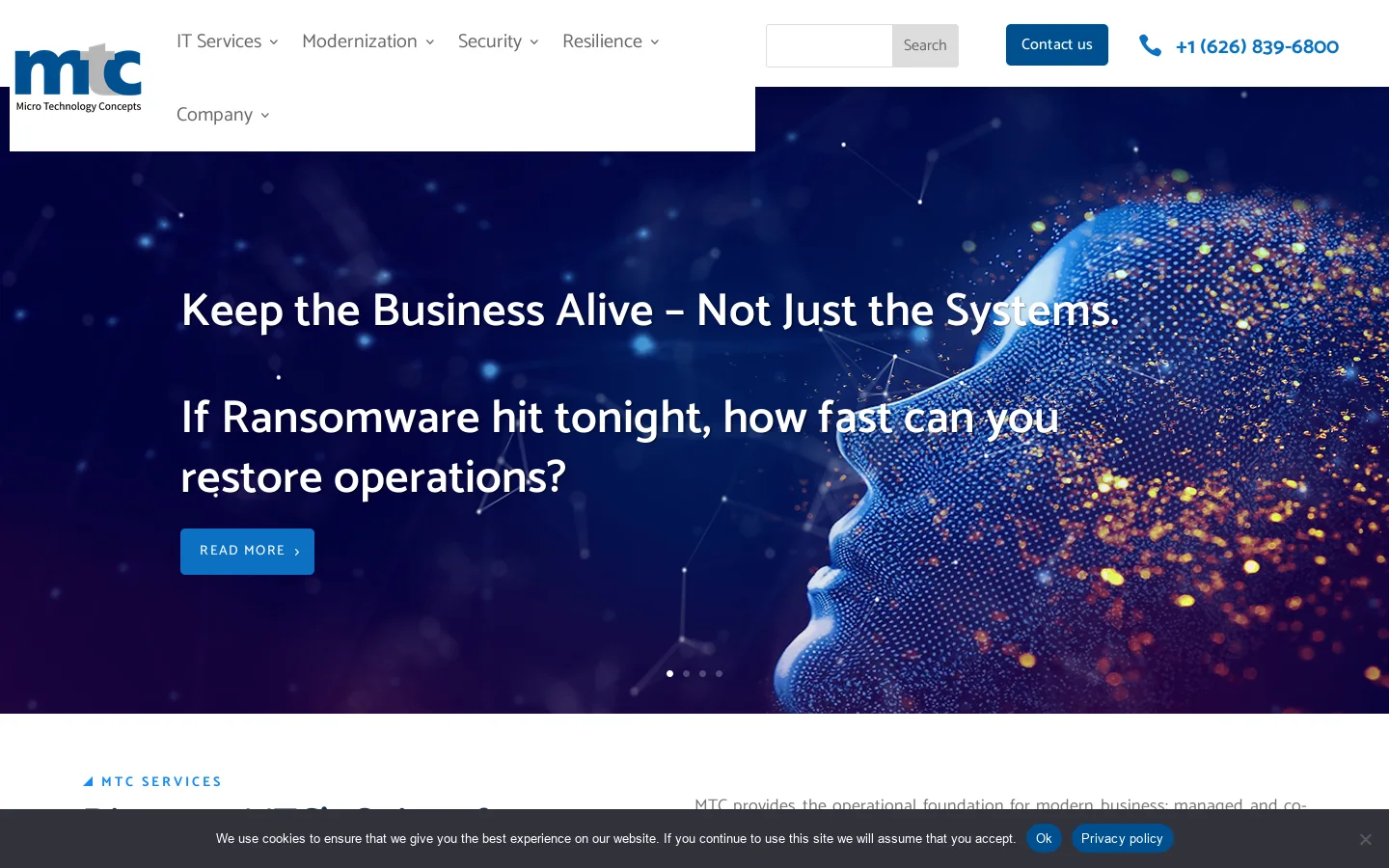 MTC-Micro Technology Concepts - MTC-Micro Technology Concepts Homepage screenshot