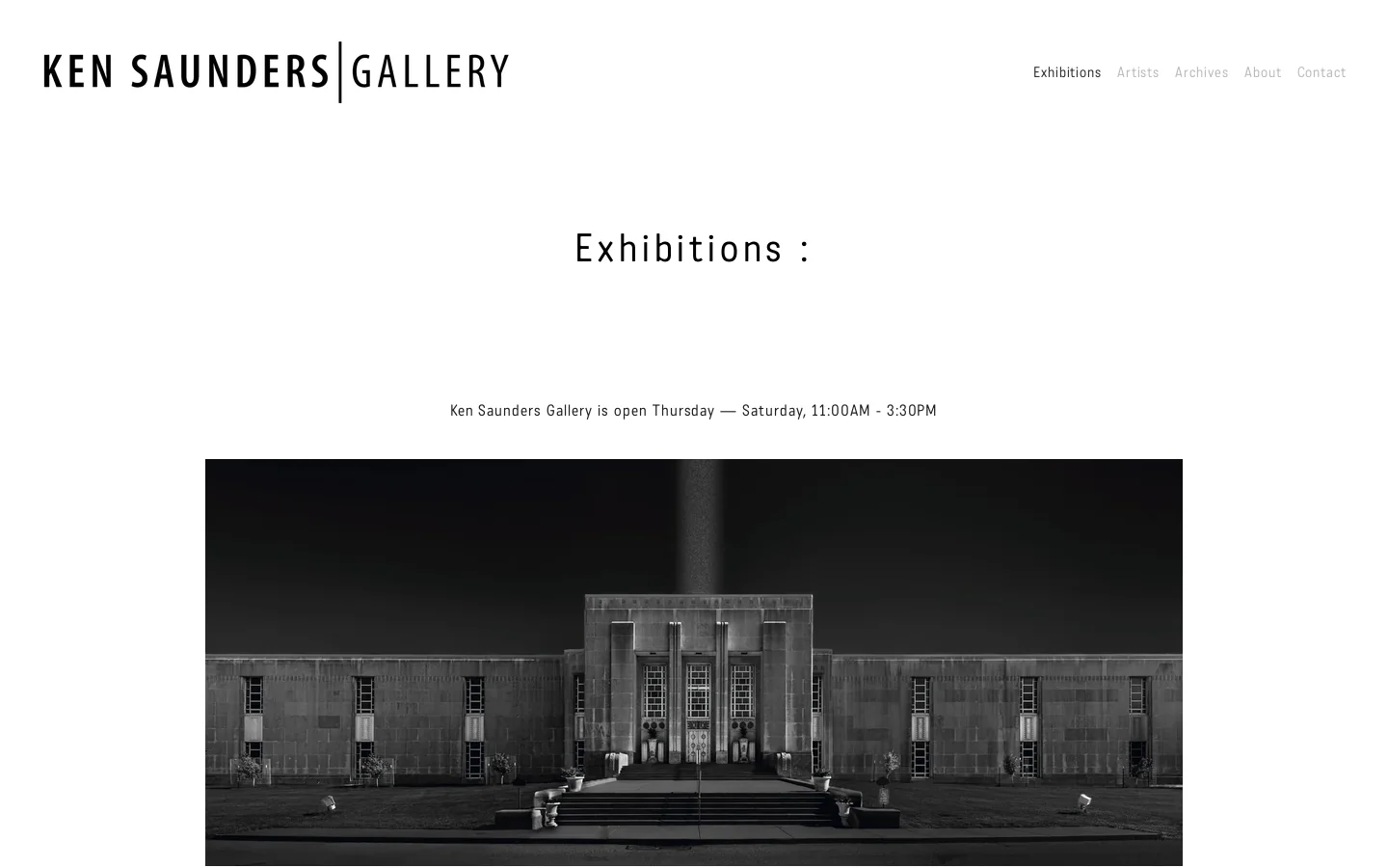 Ken Saunders Gallery Homepage screenshot