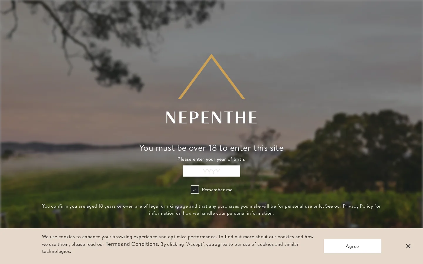 Nepenthe Homepage screenshot