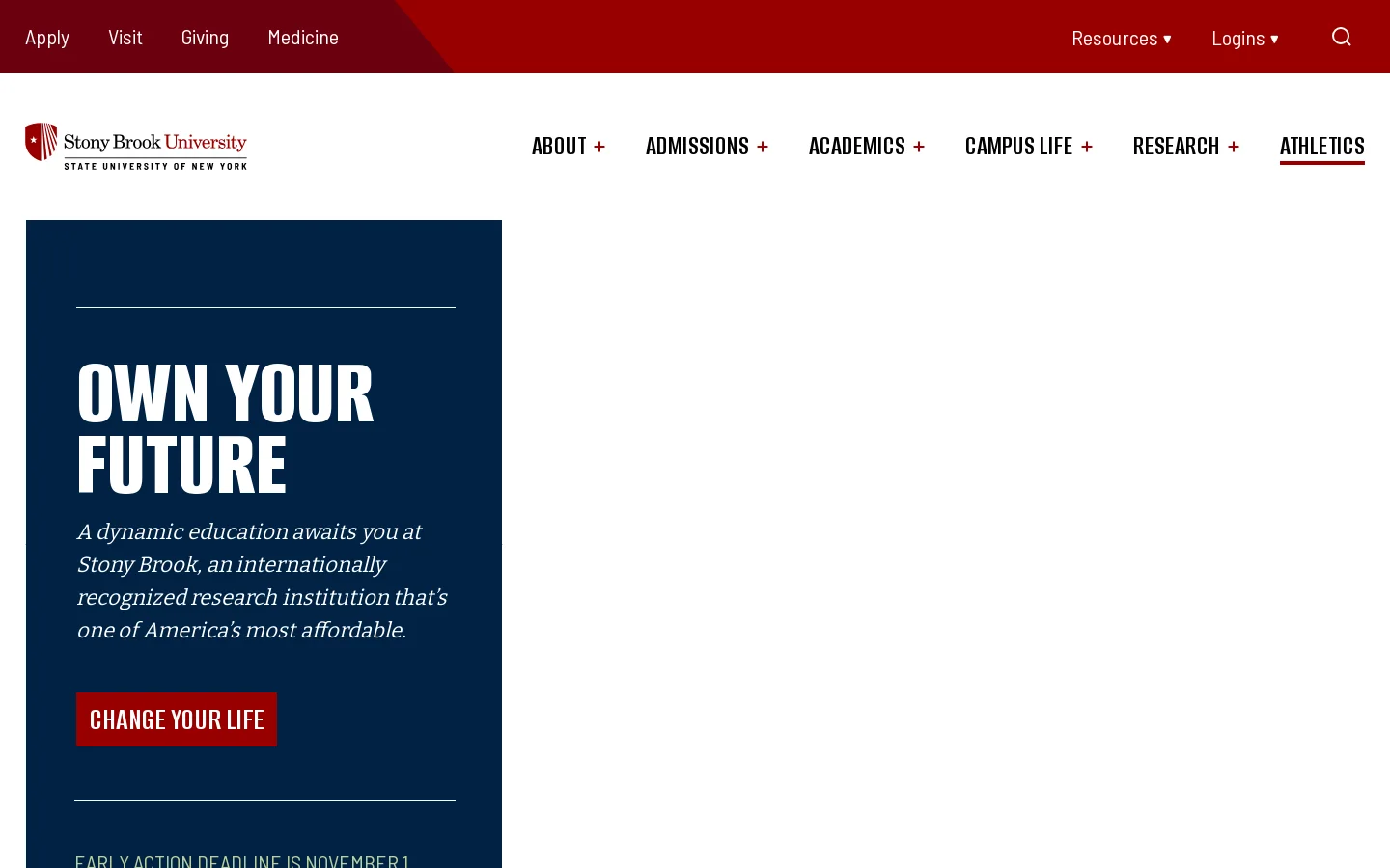 Department of Geosciences Homepage screenshot