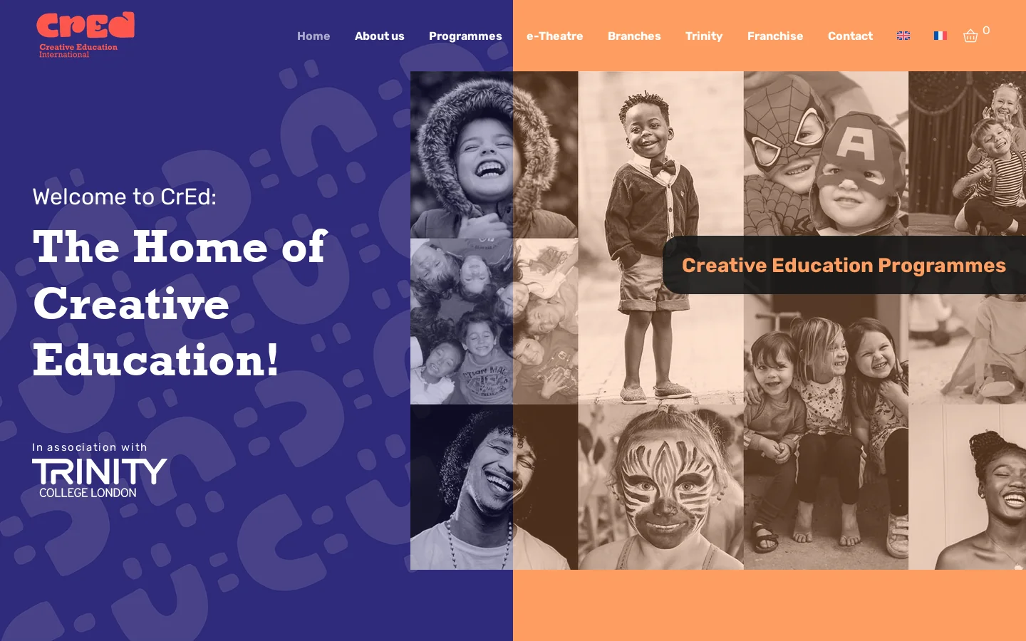 CrEd - Creative Education International Homepage screenshot