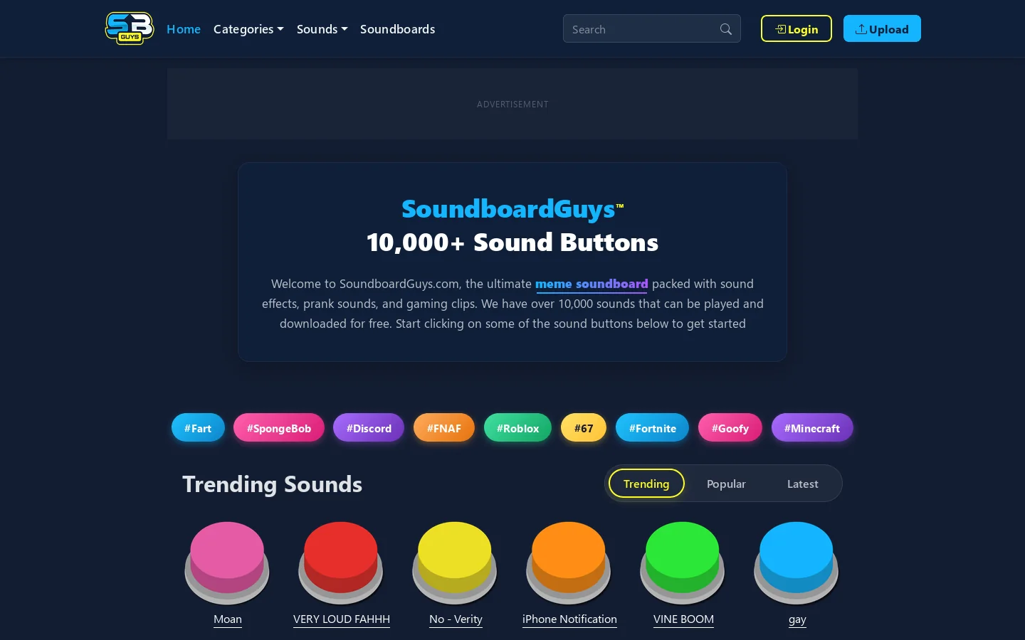 SoundboardGuys Homepage screenshot