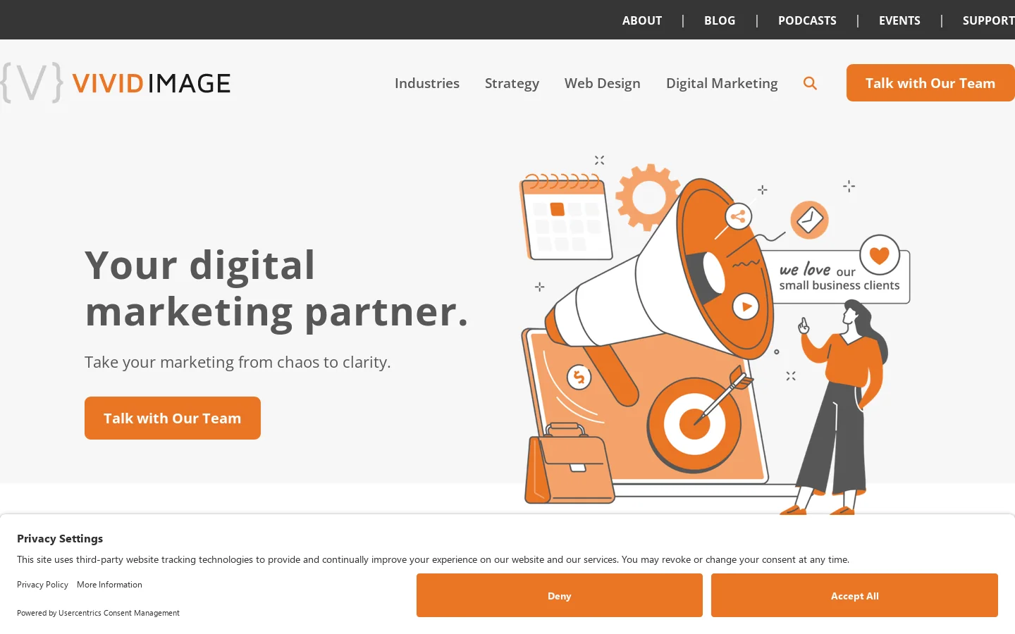Vivid Image | Web Design & Marketing in Hutchinson, MN Homepage screenshot