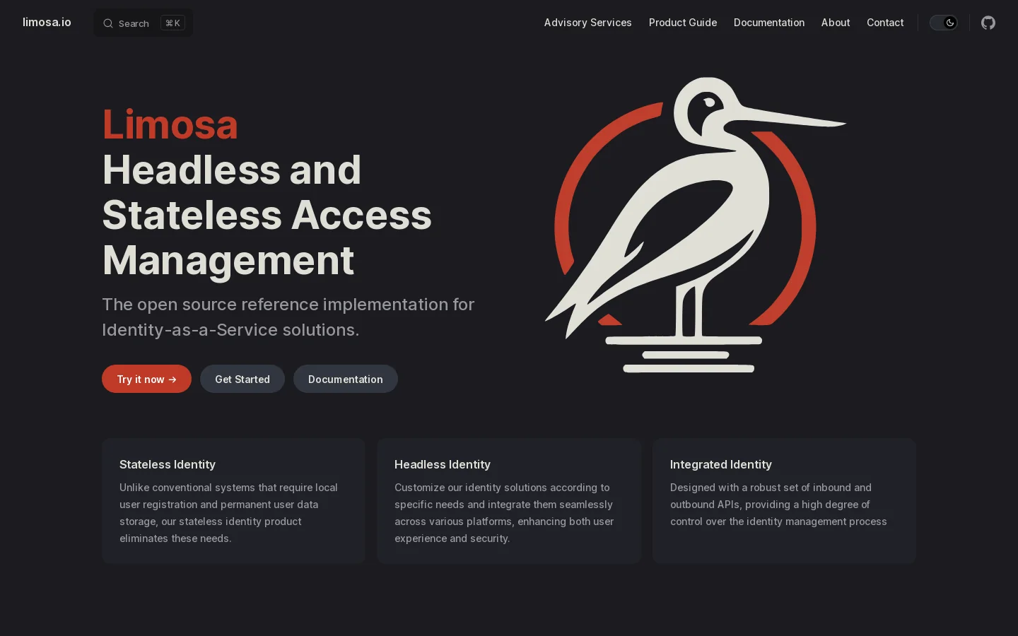 limosa.io Homepage screenshot