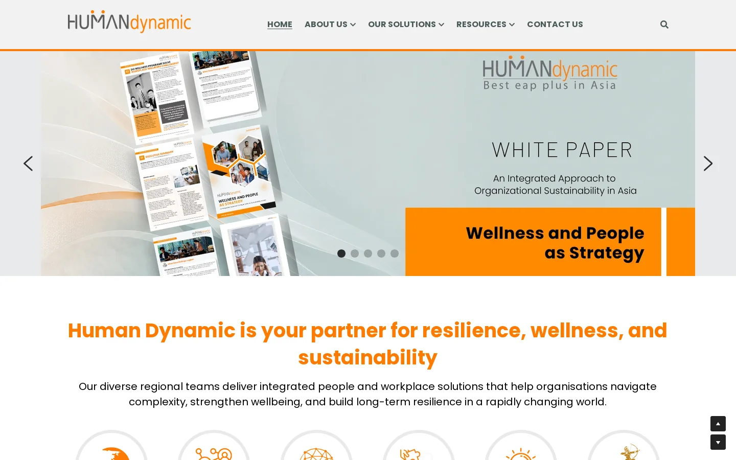 Human Dynamic Asia Pacific Homepage screenshot