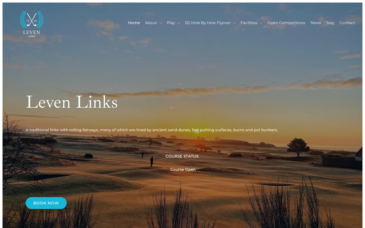 Leven Links Homepage screenshot