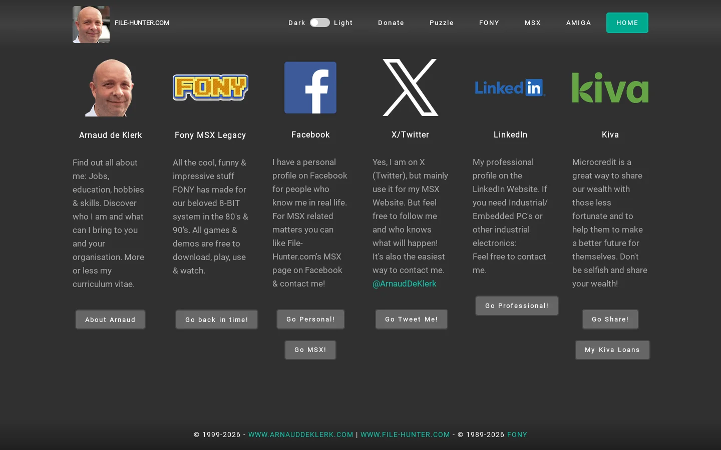 File-Hunter.com Homepage screenshot