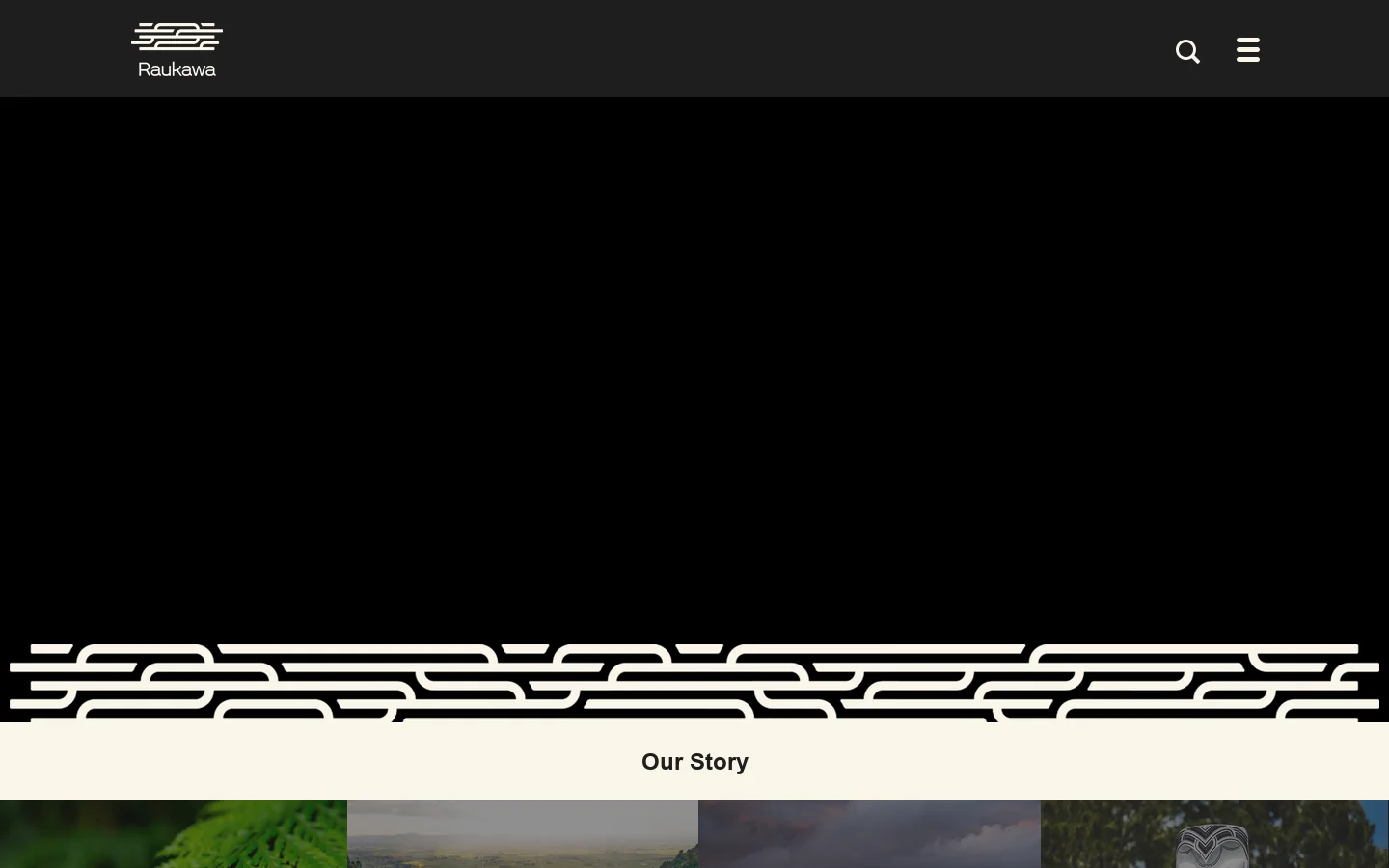 Raukawa Homepage screenshot