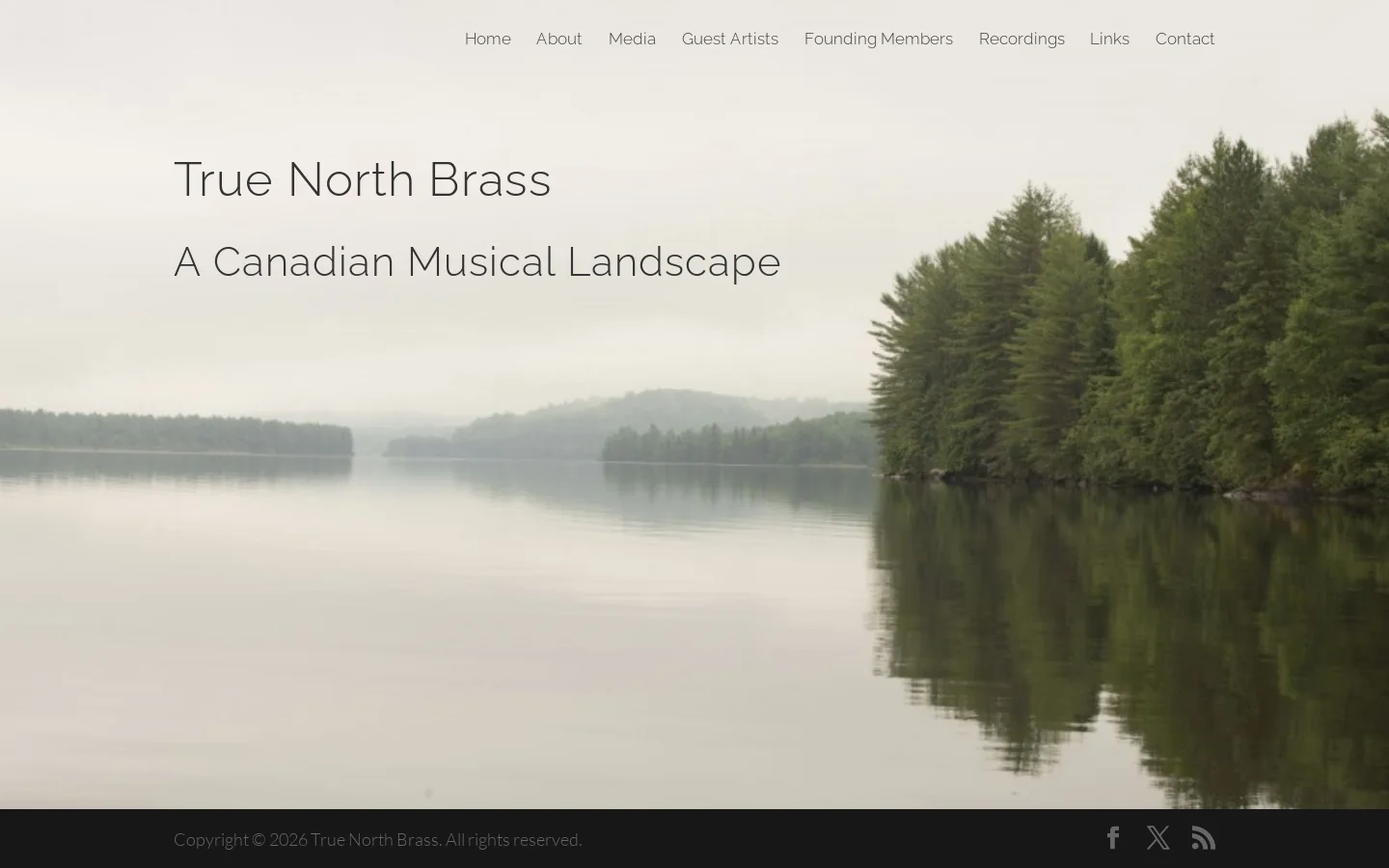 True North Brass Homepage screenshot