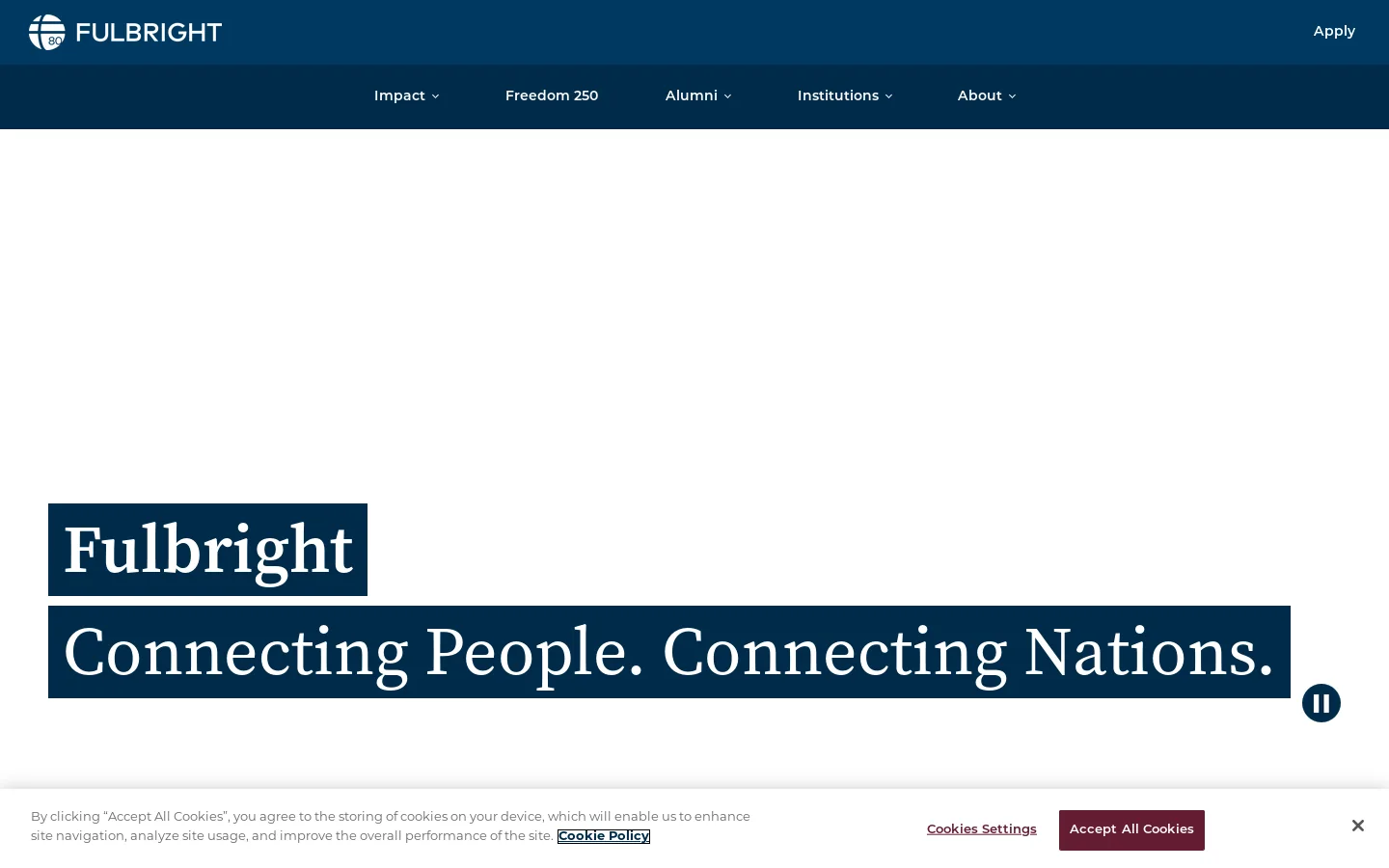 Home - Fulbright Homepage screenshot