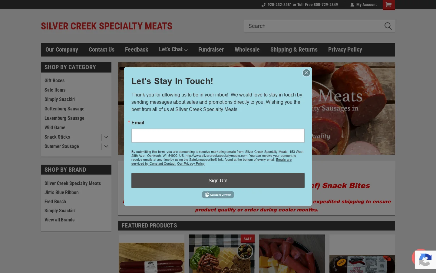 Setting a New Standard for Old-Fashioned Quality Homepage screenshot