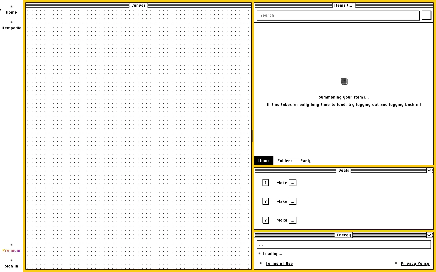 Allchemy Homepage screenshot