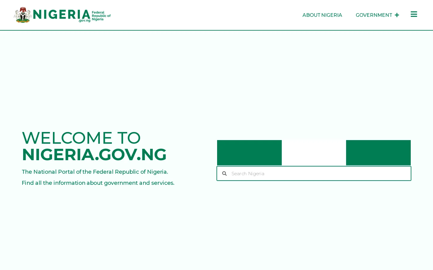 Nigerian Information Portal Homepage screenshot