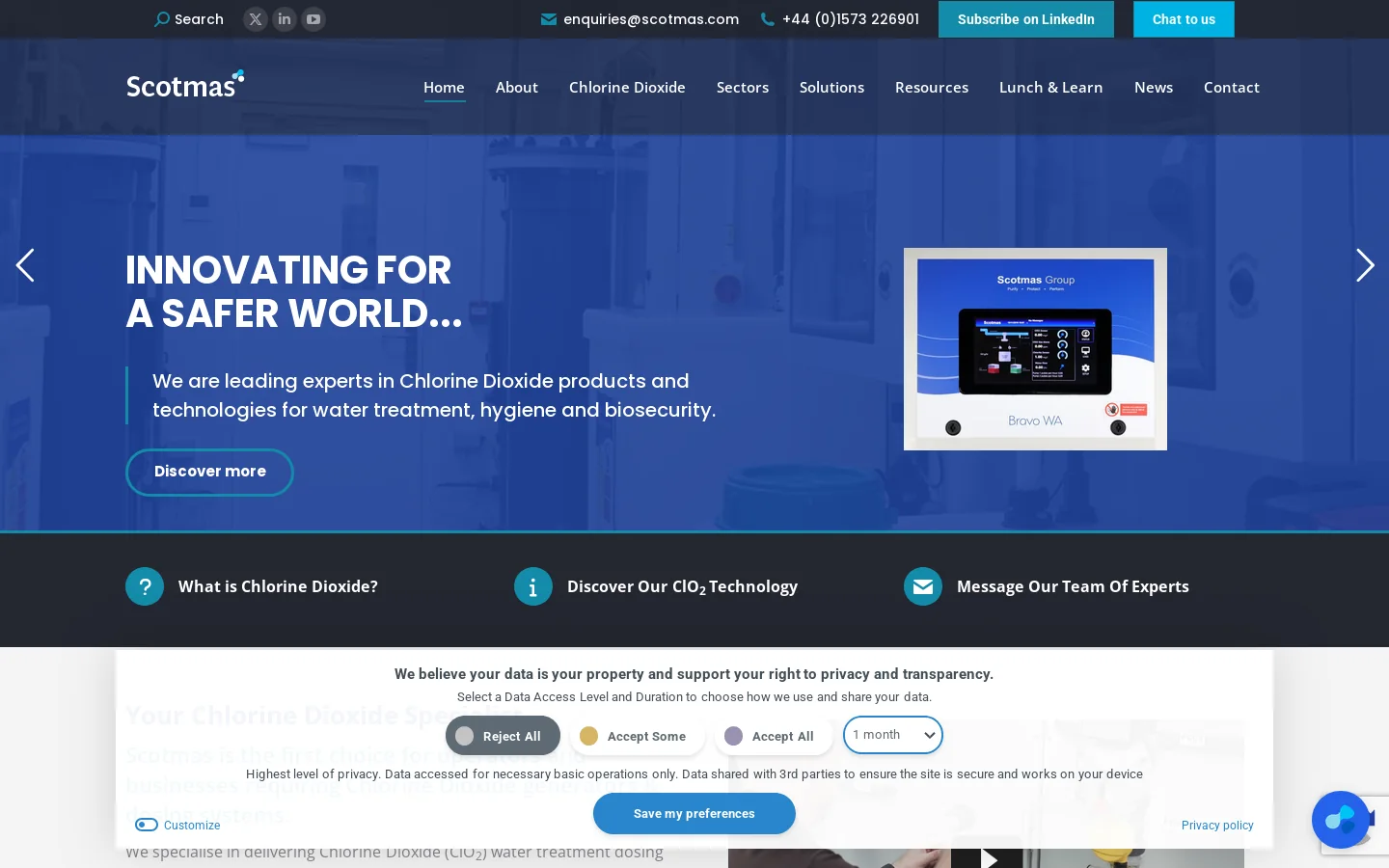 Scotmas Homepage screenshot