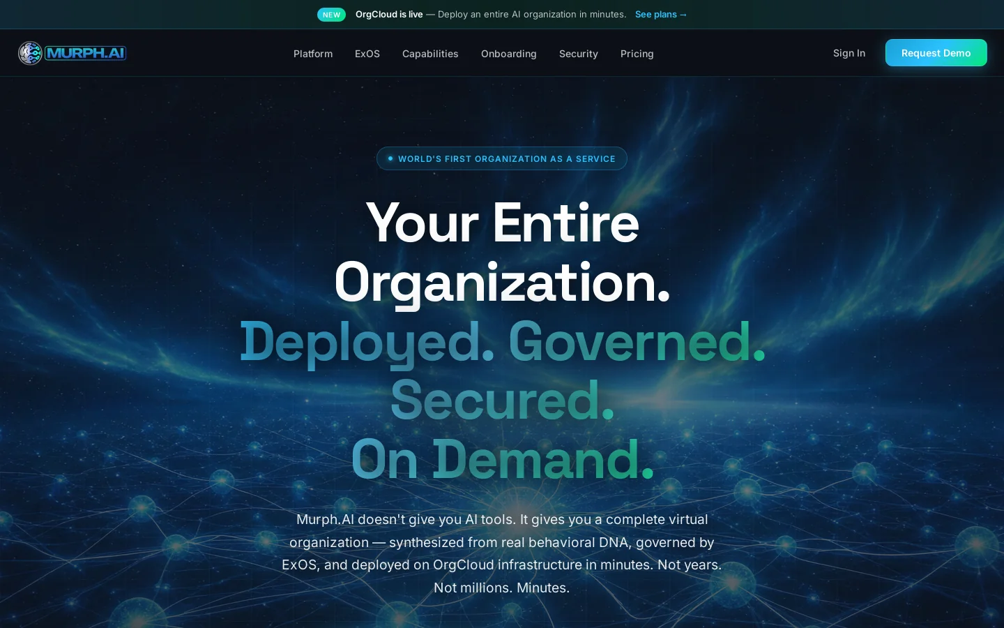 Murph.AI Homepage screenshot