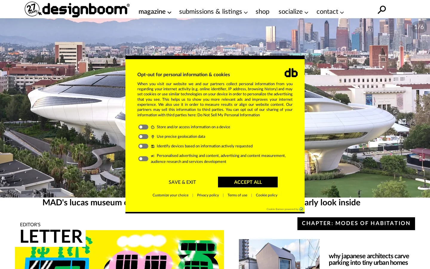 designboom magazine Homepage screenshot