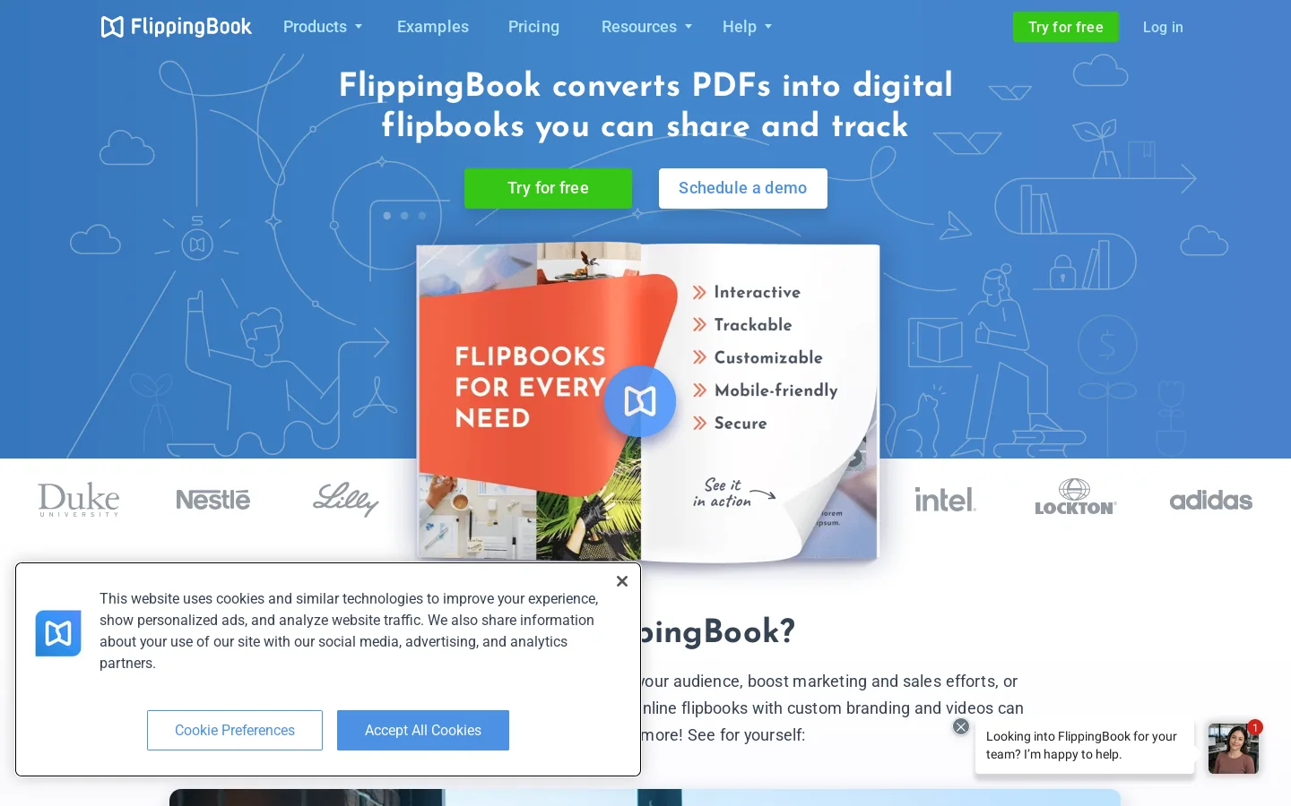 FlippingBook Homepage screenshot