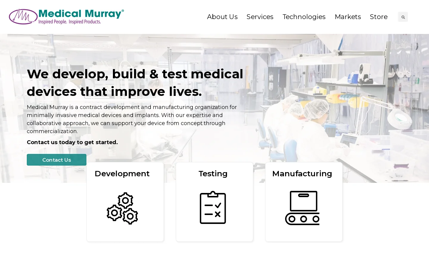 Medical Murray Homepage screenshot