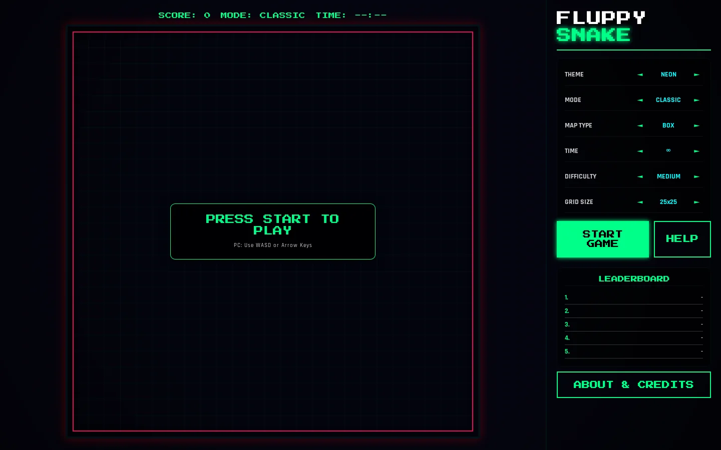 FLUPPY SNAKE Homepage screenshot