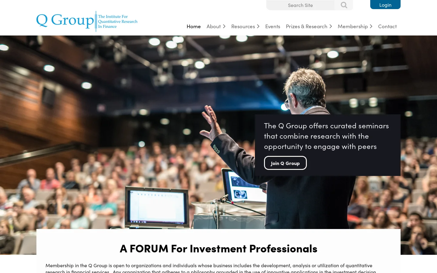 The Q Group - Home Homepage screenshot