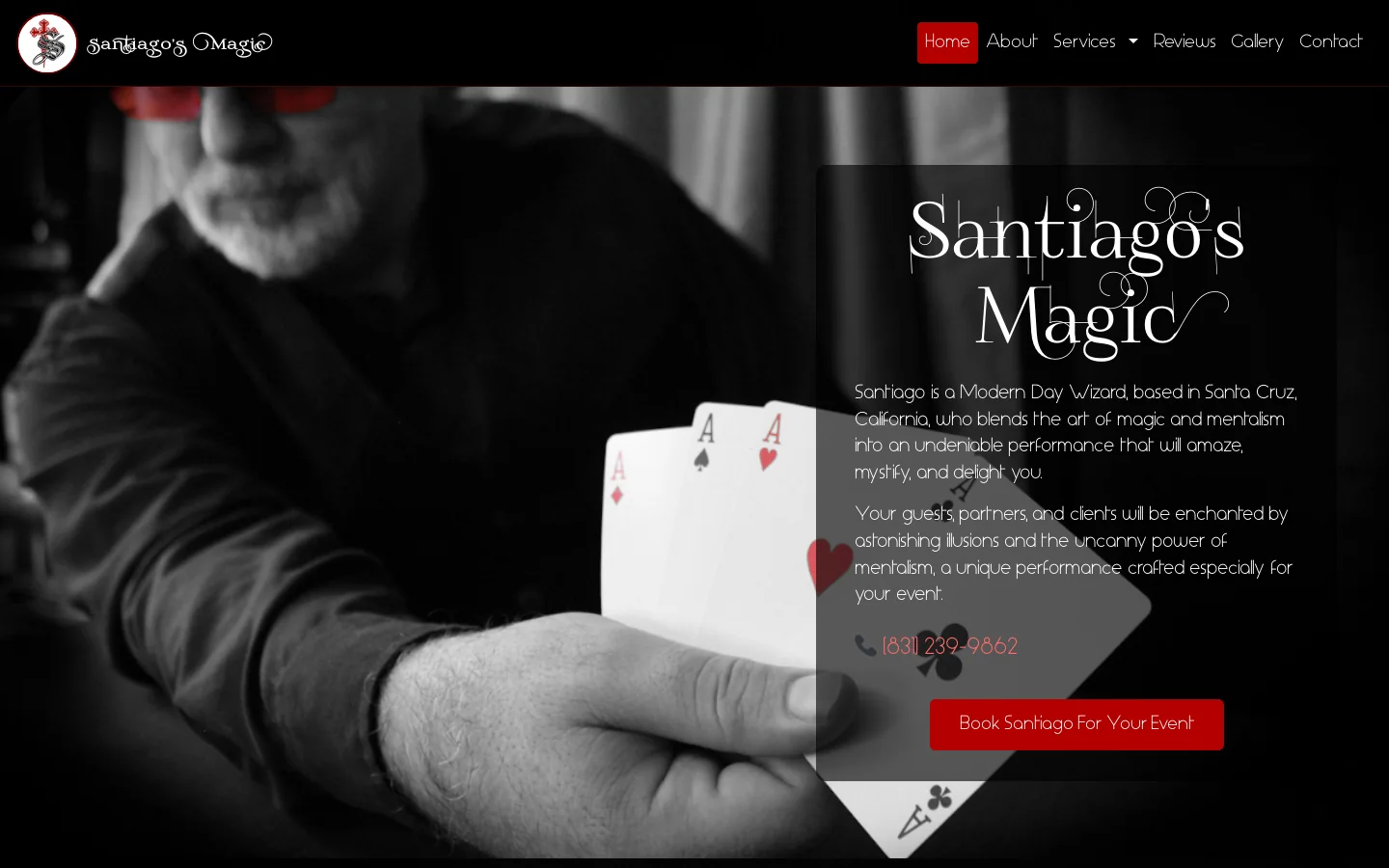 Santiago's Magic Homepage screenshot