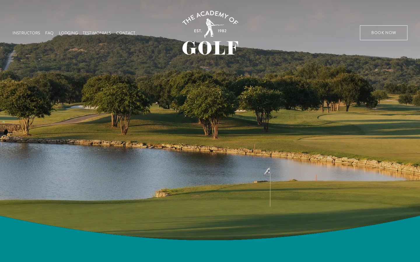 The Academy of Golf Homepage screenshot