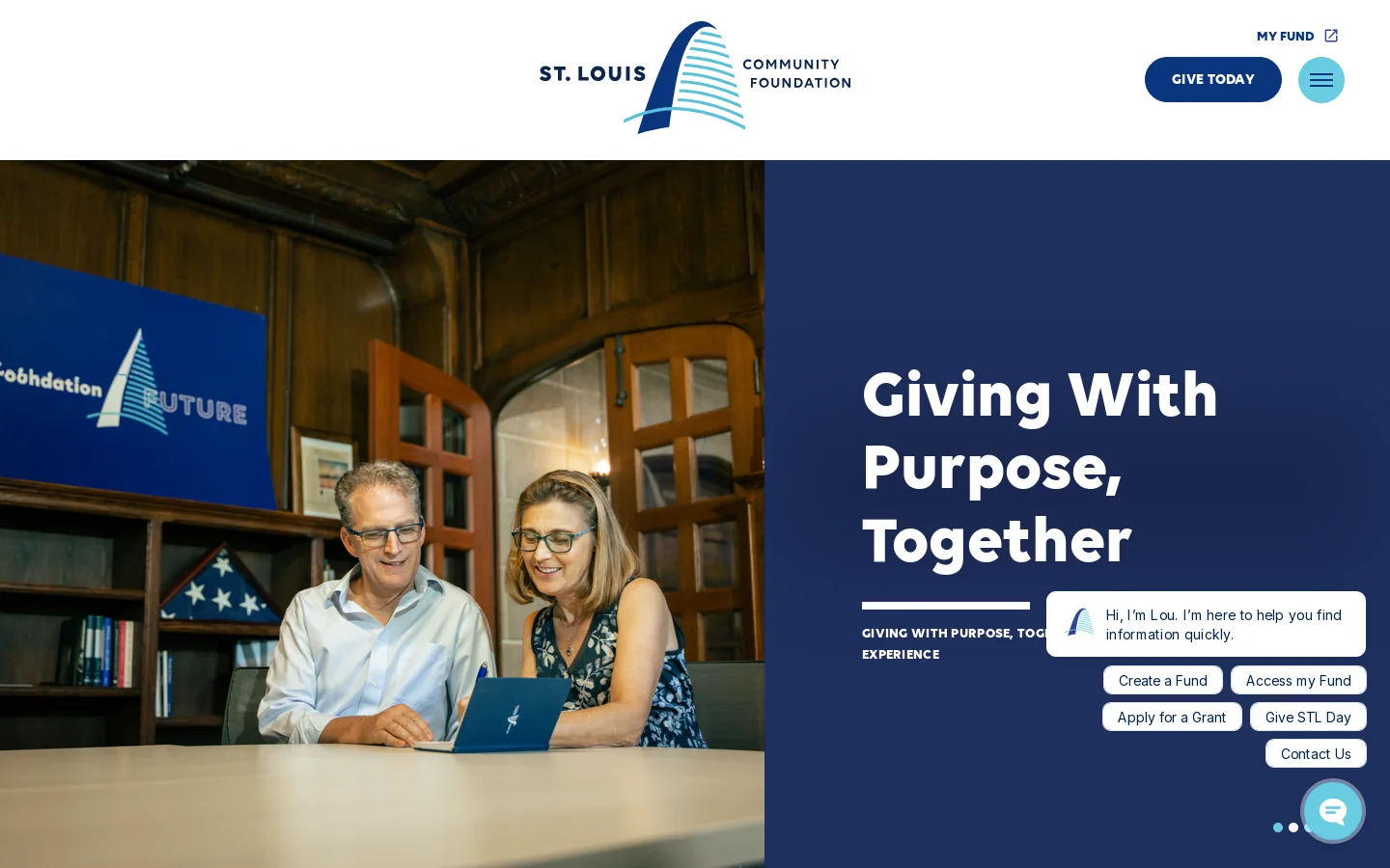 Home - St. Louis Community Foundation Homepage screenshot