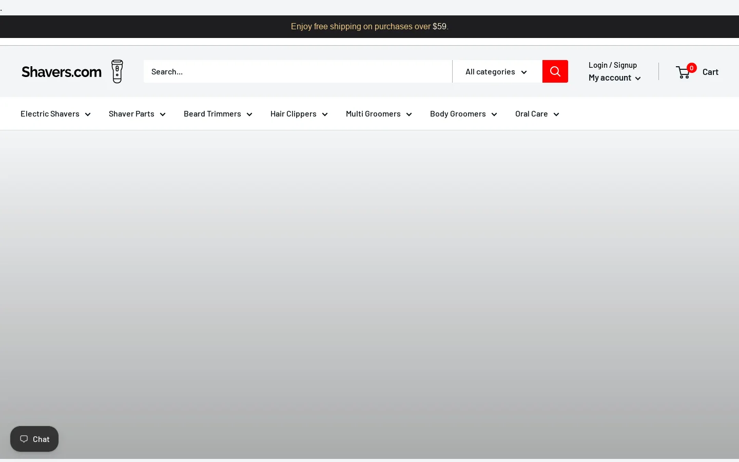 Shavers.com Homepage screenshot