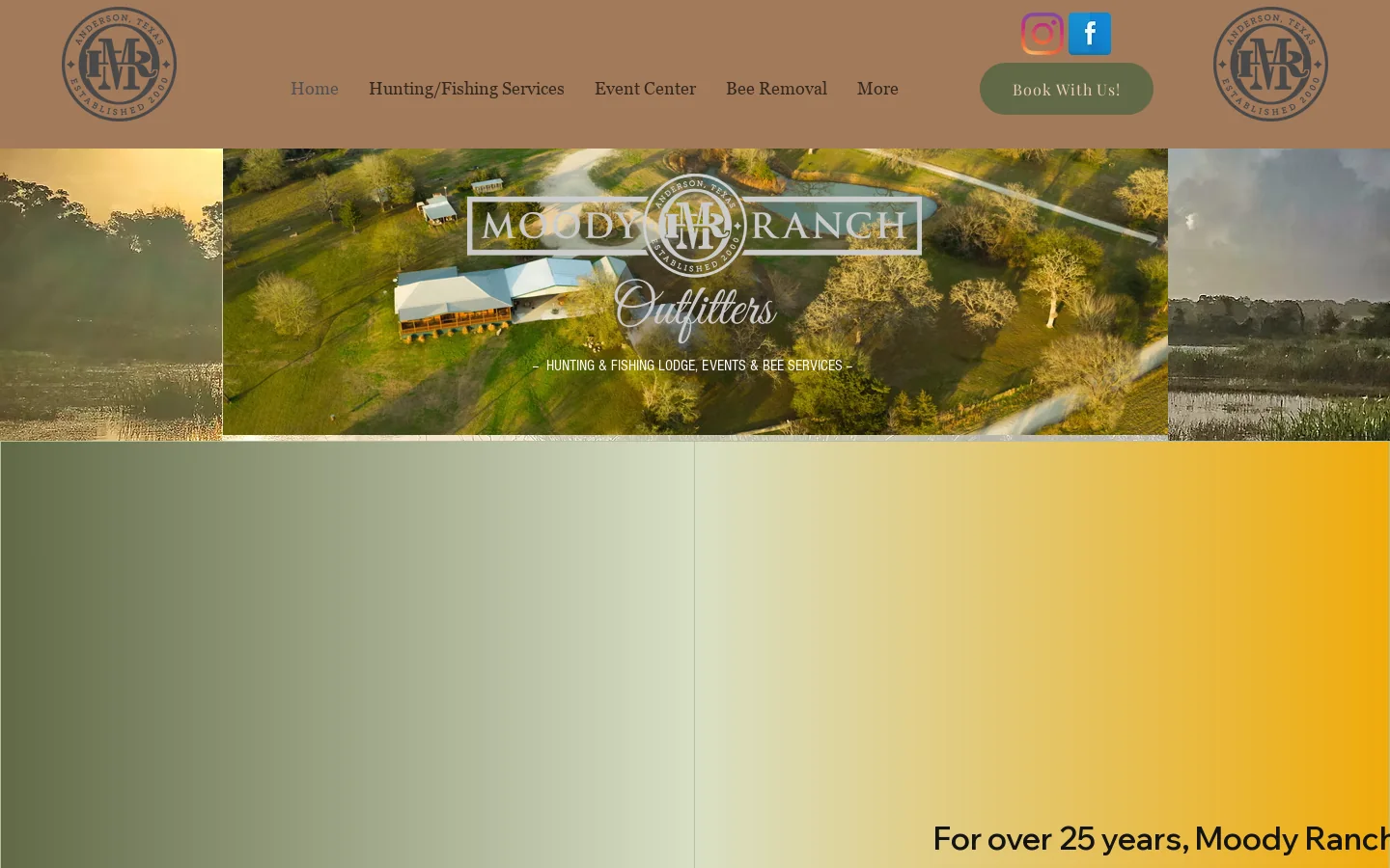 Moody Ranch Outfitters Homepage screenshot