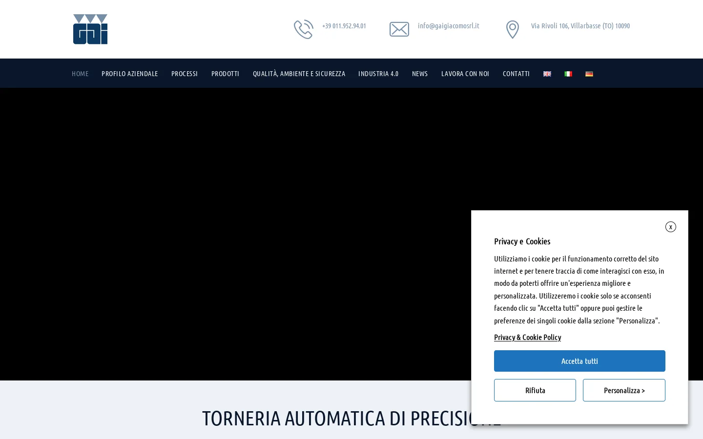 Gai Giacomo Homepage screenshot