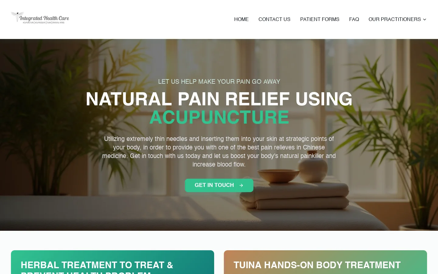 Dr. Hua Gu - Acupuncture & Traditional Chinese Medicine | Woodland Hills, CA Homepage screenshot