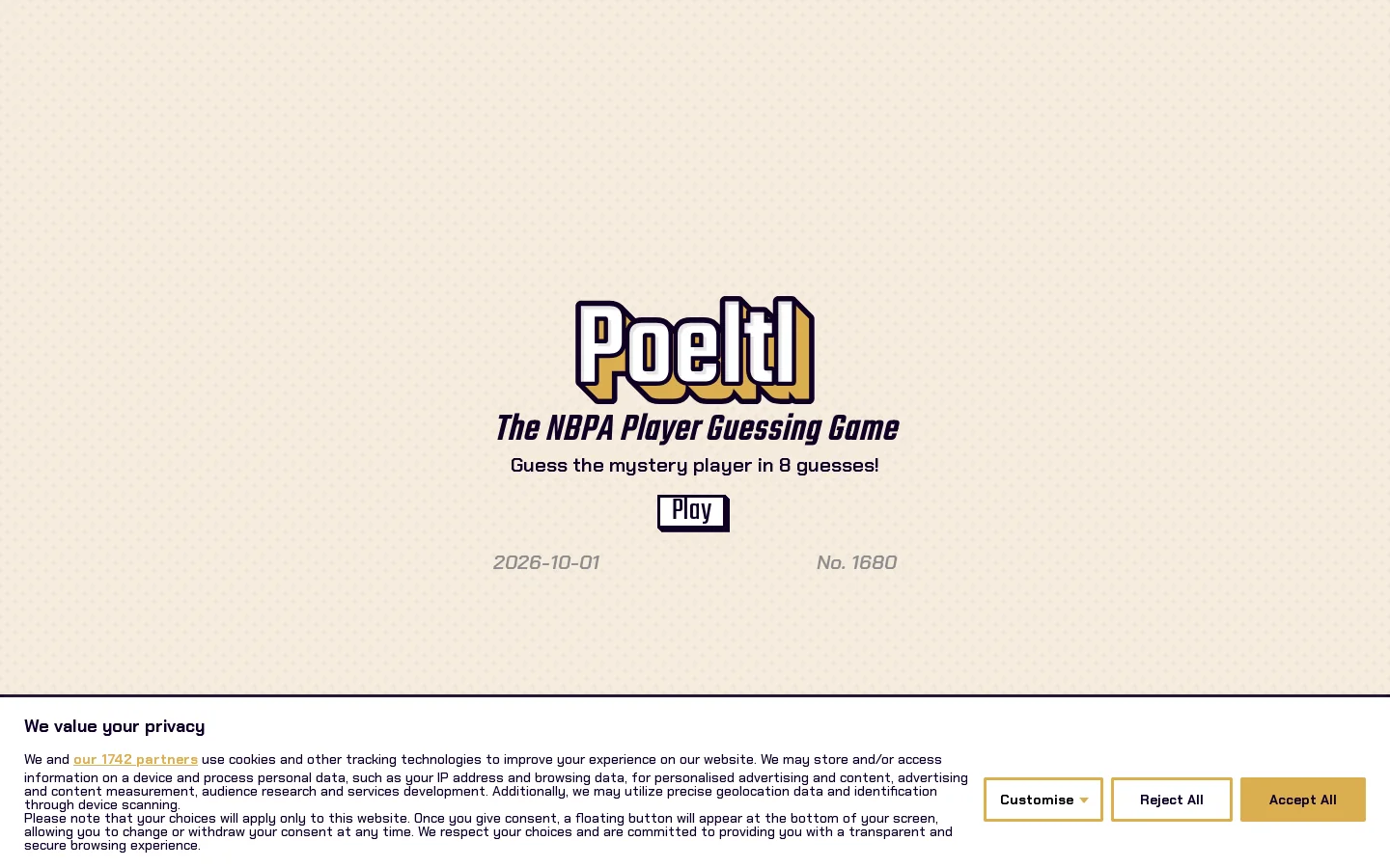 Poeltl Homepage screenshot