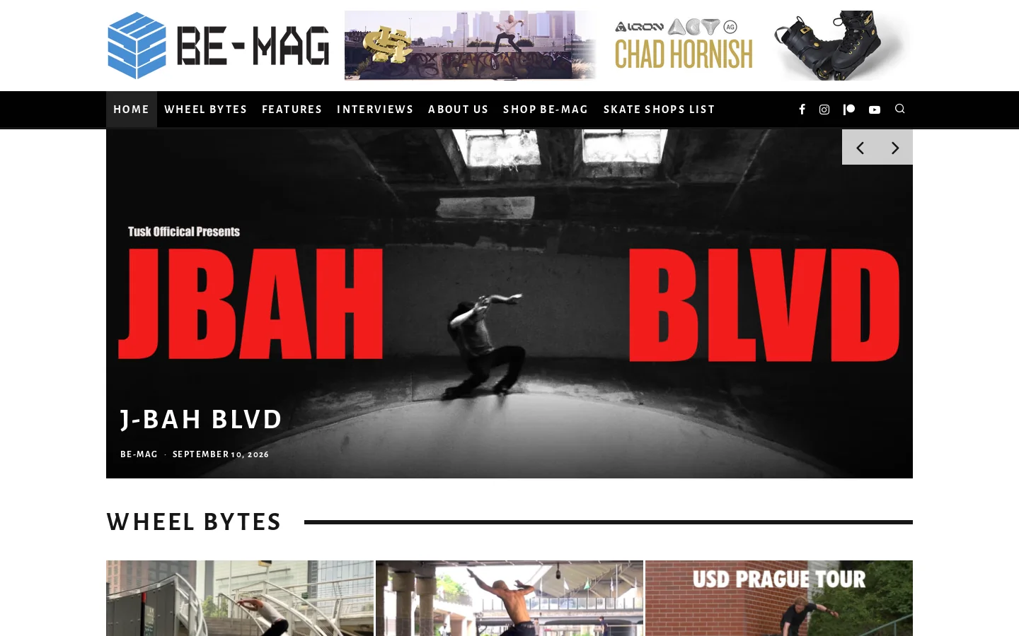 Be-Mag Homepage screenshot