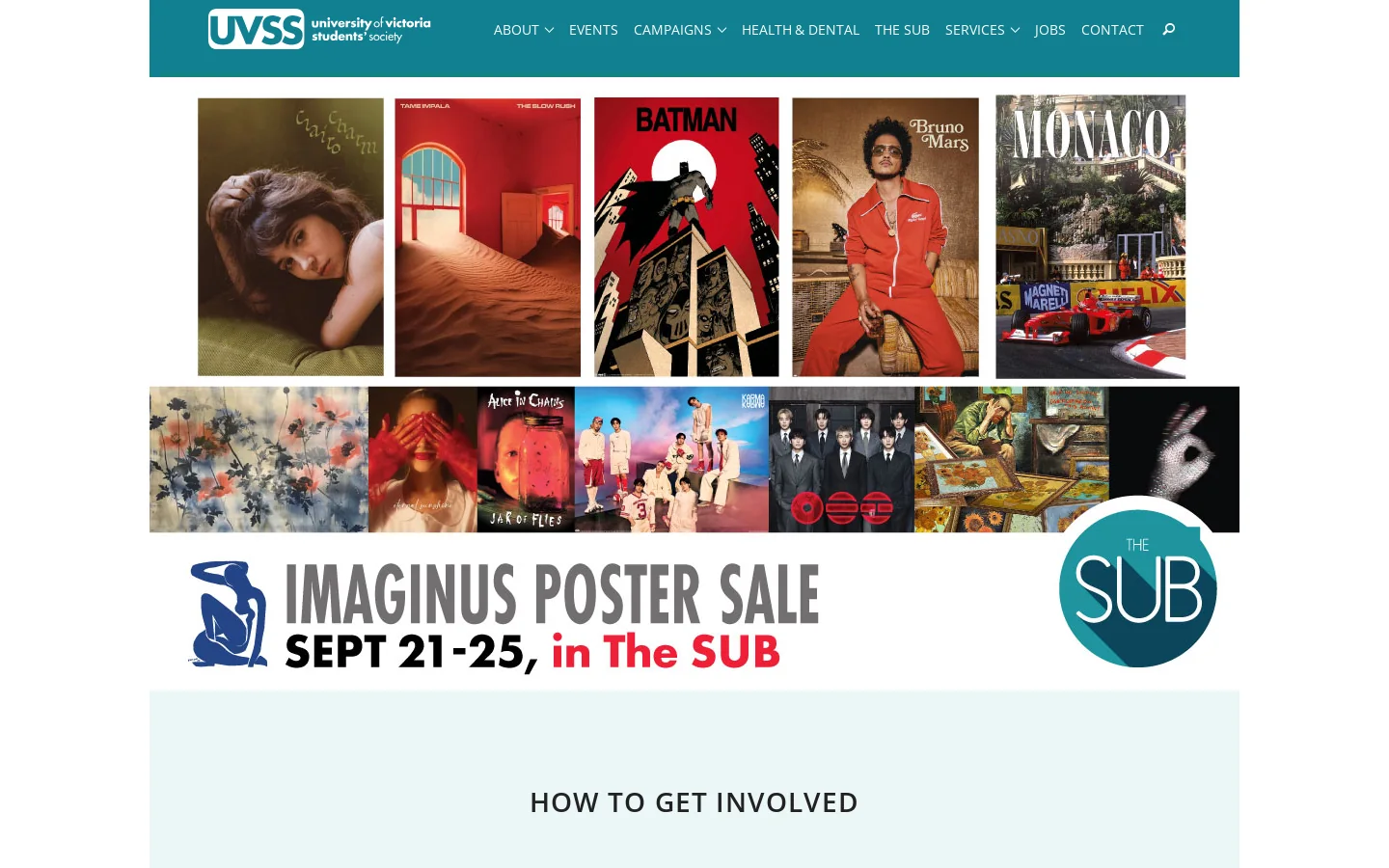 UVSS Homepage screenshot