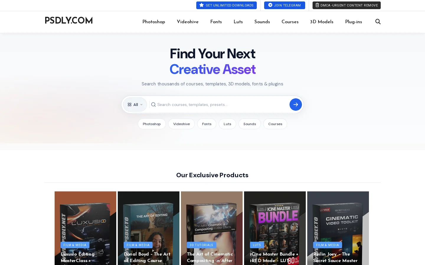 Psdly Homepage screenshot