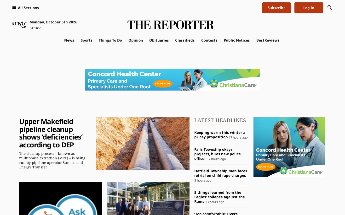 Lansdale, PA News, Breaking News, Sports, Weather, Things to Do Homepage screenshot