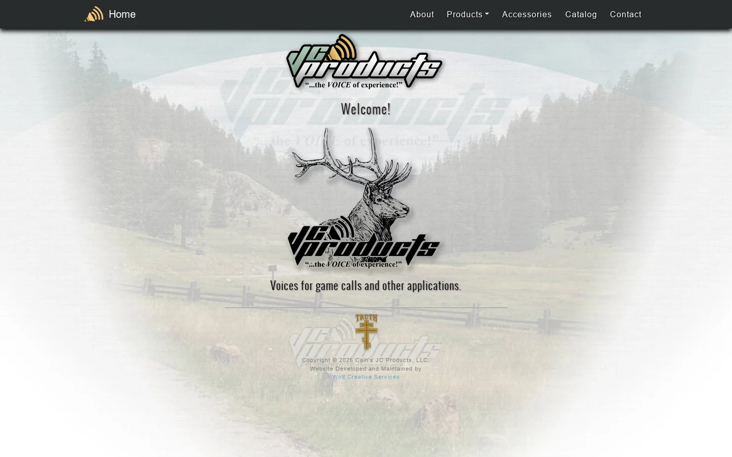 Cain's JC Products, LLC. - Home Page Homepage screenshot