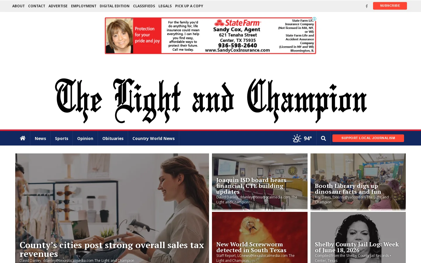 lightandchampion.com Homepage screenshot