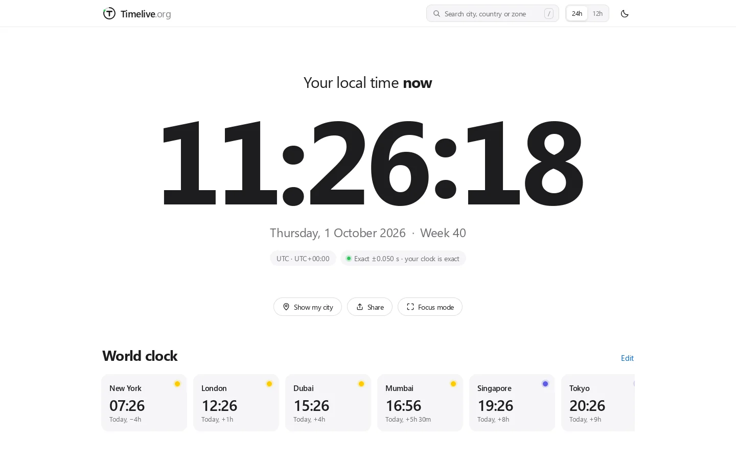 Timelive Homepage screenshot
