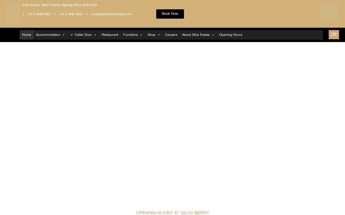Silos Estate Homepage screenshot