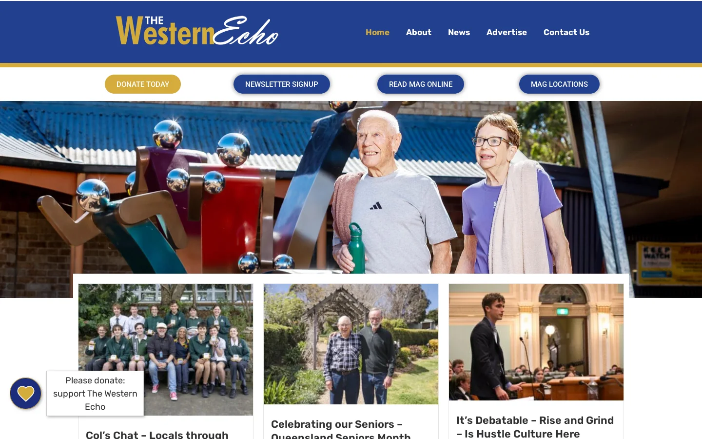 The Western Echo - The Gap, Ashgrove, West Ashgrove, St John's Wood, Enoggera, Dorrington, Keperra, Red Hill, & Newmarket Homepage screenshot