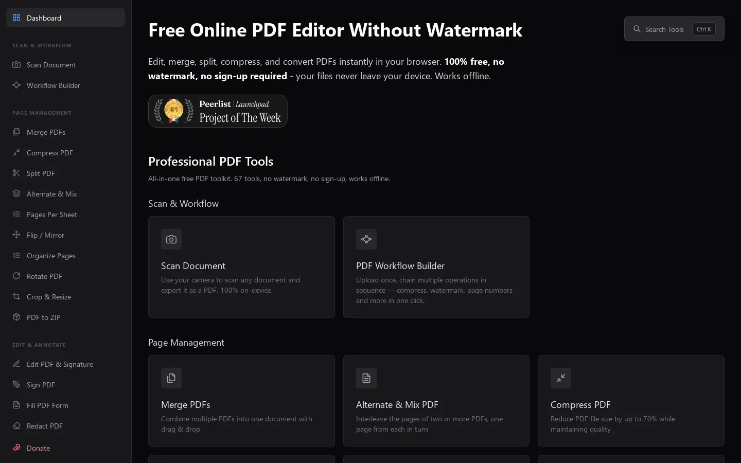 ihatepdf.cv Homepage screenshot